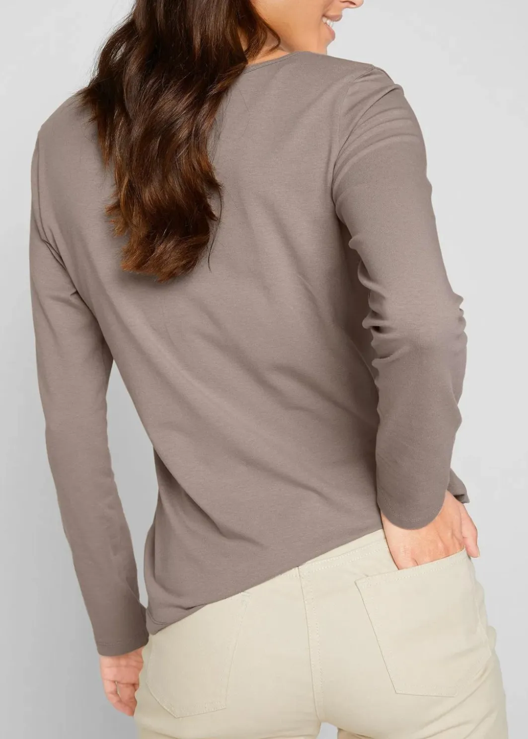 Outlet Figurbetontes Langarmshirt (2er Pack) Damen Bekleidung·Röcke|Basics