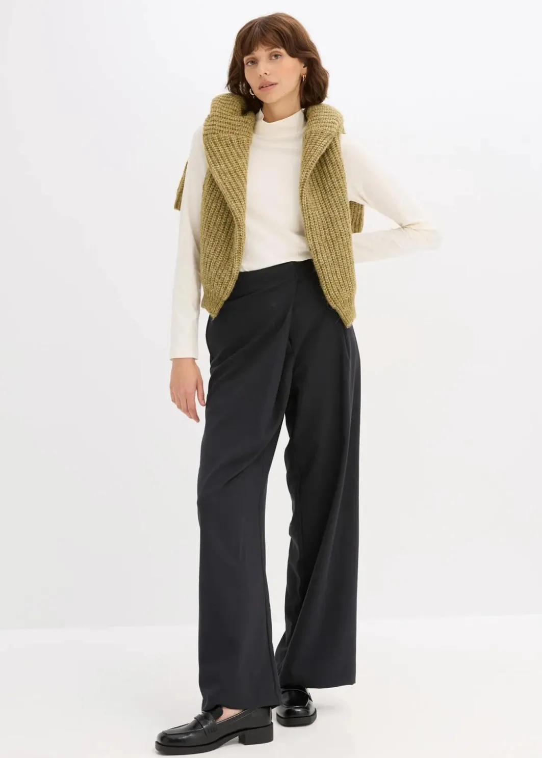 Damen bonprix Bekleidung·Röcke|Nachhaltigere Materialien|Figurbetontes Langarmshirt