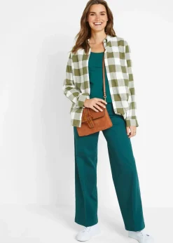 Damen bonprix Shirts & Tops|Basics|Figurbetontes Langarmshirt