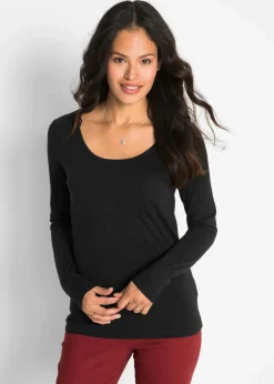 Damen bonprix Bekleidung·Röcke|Basics|Figurbetontes Langarmshirt