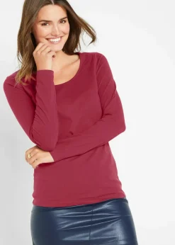 New Figurbetontes Langarmshirt Damen Shirts & Tops|Basics