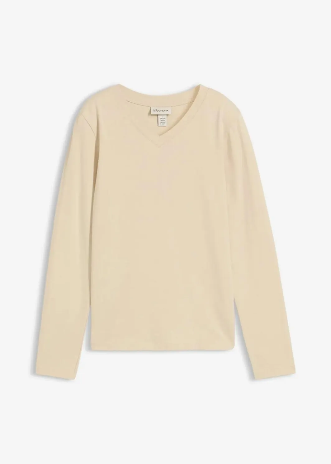 Damen bonprix Shirts & Tops|Basics|Figurbetontes Langarmshirt