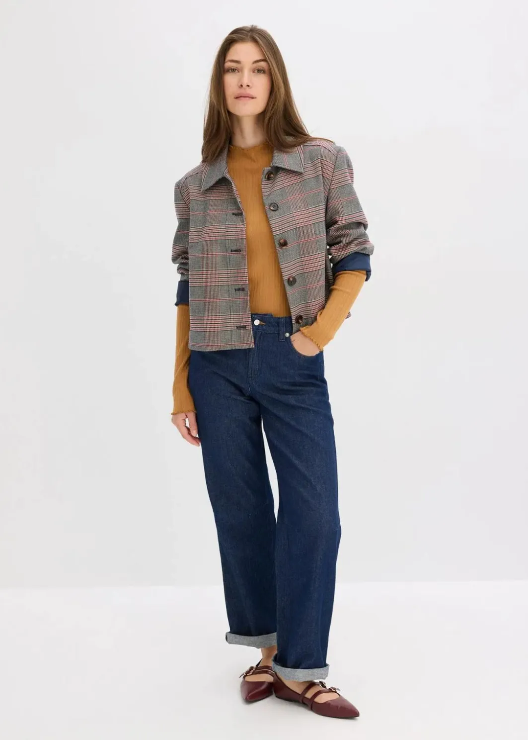 Damen bonprix Shirts & Tops|Figurbetontes Rippshirt