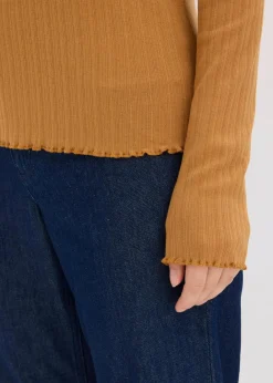 Damen bonprix Shirts & Tops|Figurbetontes Rippshirt