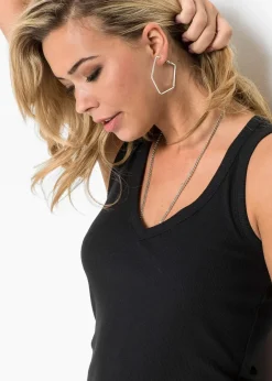 Damen bonprix Basics|Kleider|Figurbetontes Shirtkleid