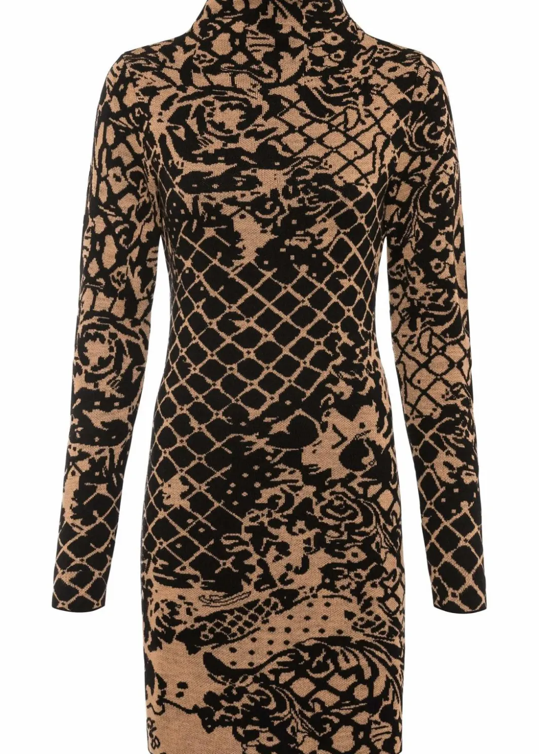 Damen bonprix Bekleidung·Umstandsmode|Strickmode|Figurbetontes Strickkleid mit Stehkragen