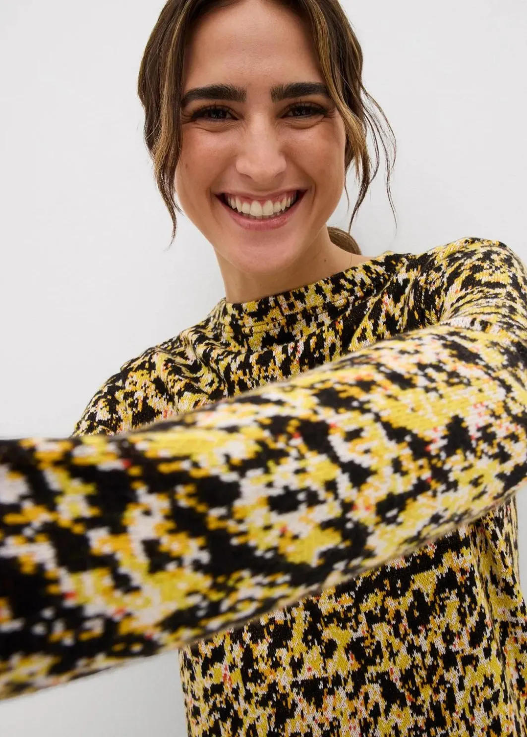Damen bonprix Strickmode|Nachhaltigere Materialien|Figurbetontes Strickshirt