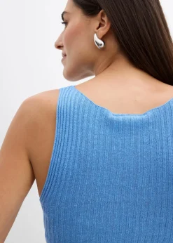 Damen bonprix Strickmode|Shirts & Tops|Figurbetontes Stricktop aus Viskose-Mix