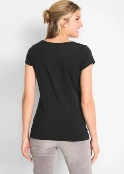 Online Figurbetontes T-Shirt Damen Bekleidung·Röcke|Basics