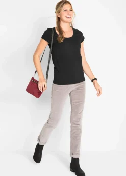 Online Figurbetontes T-Shirt Damen Bekleidung·Röcke|Basics