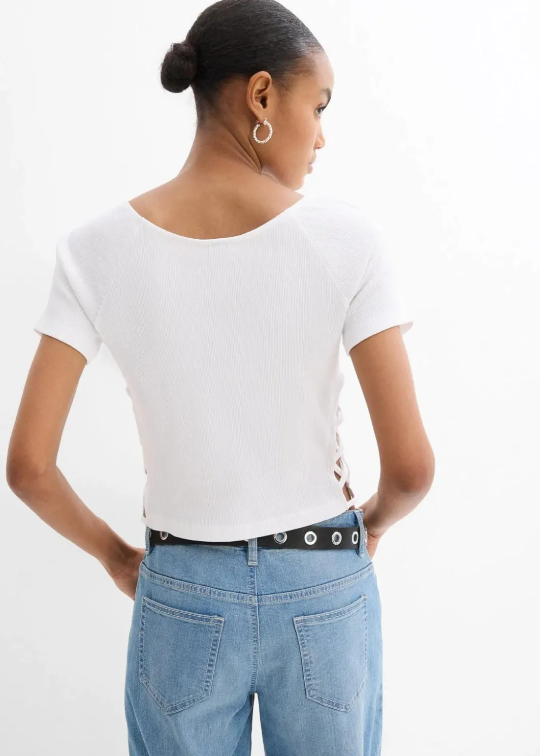 Figurbetontes T-Shirt aus reiner Bio-Baumwolle Damen Shirts & Tops|Nachhaltigere Materialien