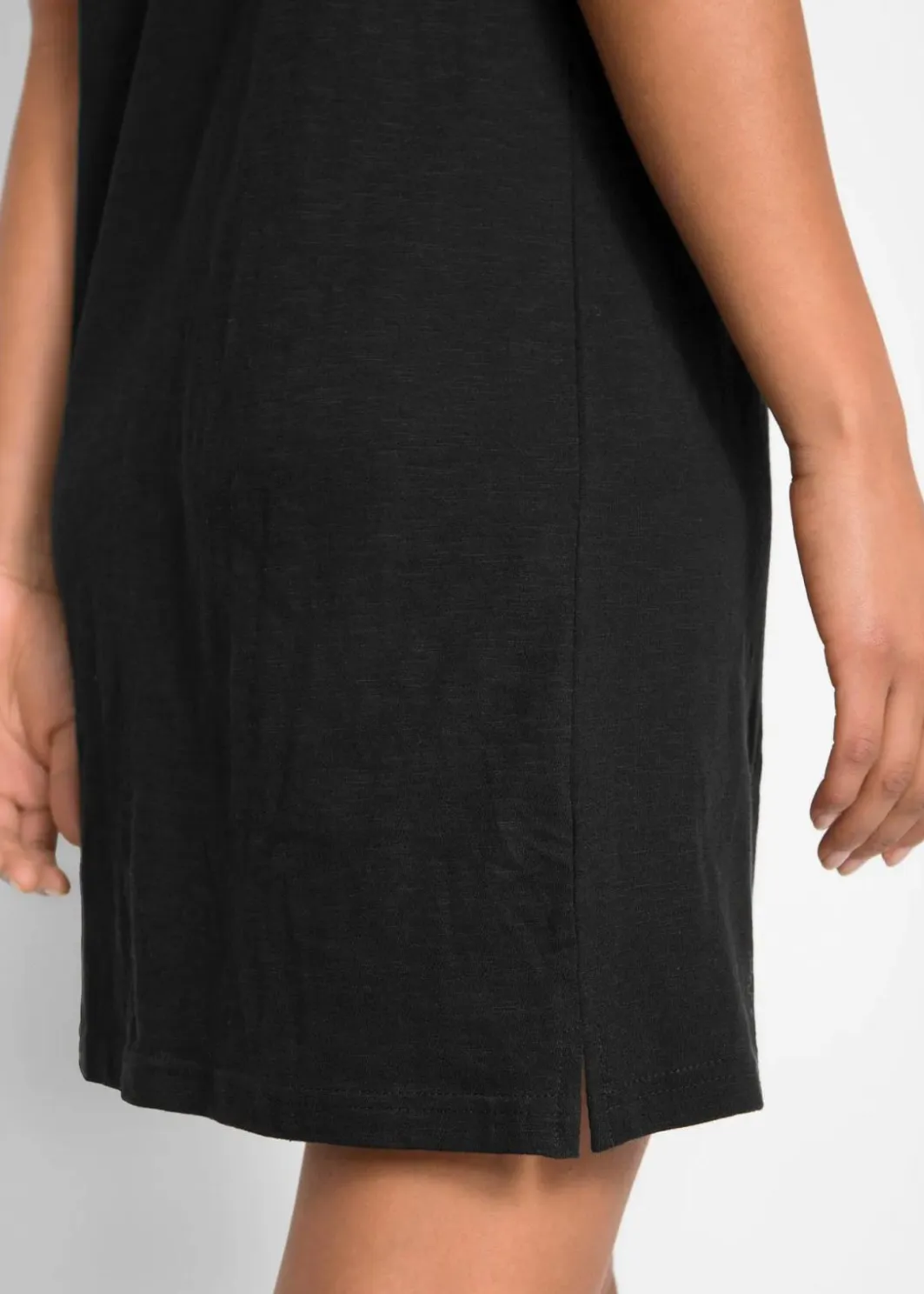 Damen bonprix Bekleidung·Pullover & Strickjacken|Kleider|Flammgarn-Jerseykleid aus reiner Baumwolle