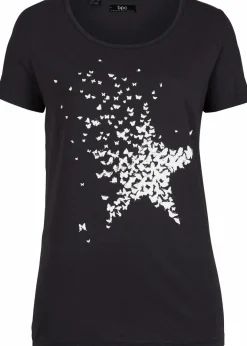 Hot Flammgarn-Shirt aus Bio-Baumwolle, kurzarm Damen Nachhaltigere Materialien|Shirts & Tops