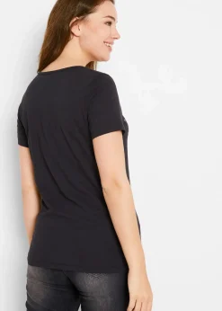 Hot Flammgarn-Shirt aus Bio-Baumwolle, kurzarm Damen Nachhaltigere Materialien|Shirts & Tops