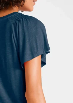 Damen bonprix Nachhaltigere Materialien|Shirts & Tops|Flammgarn-Shirt mit Flügelärmeln