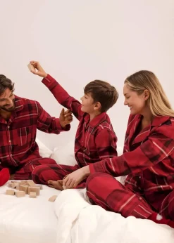 Damen bonprix Wäsche·Nachtwäsche|Nachtwäsche|Flanell Pyjama aus weicher Baumwolle mit Geschenktasche