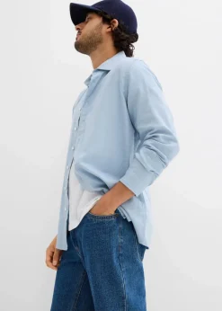 Hot Flanell-Businesshemd aus reiner Baumwolle, Slim Fit Herren Große Größen|Hemden