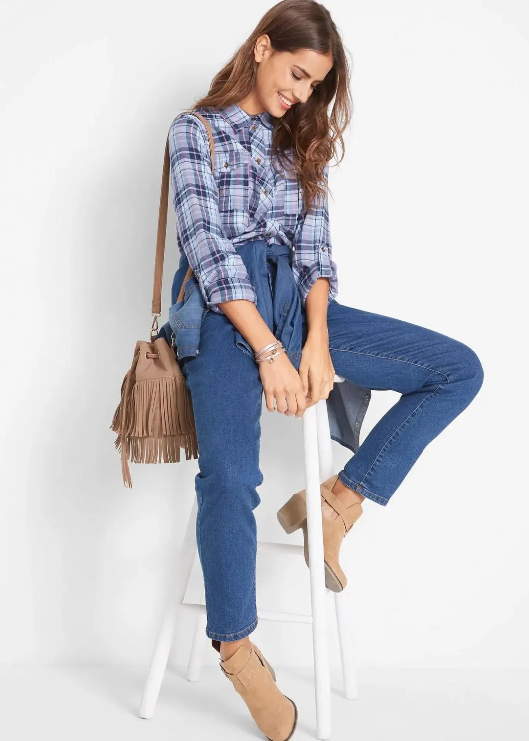 New Flanellhemd Damen Bekleidung·Jacken & Mäntel|Blusen & Tuniken