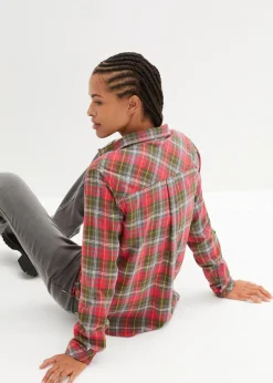 Damen bonprix Blusen & Tuniken|Bekleidung·Jacken & Mäntel|Flanellhemd