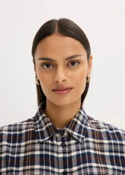 Clearance Flanell-Hemd aus reiner Baumwolle Damen Blusen & Tuniken|Bekleidung·Jacken & Mäntel