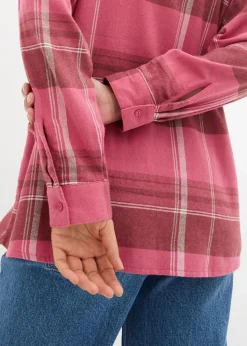 Online Flanellhemd aus reiner Baumwolle Damen Bekleidung·Jacken & Mäntel|Blusen & Tuniken