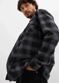 Clearance Flanellhemd aus reiner Baumwolle Herren Hemden|Große Größen