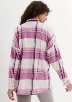 Online Flanellhemd aus reiner Baumwolle Damen Blusen & Tuniken|Bekleidung·Jacken & Mäntel