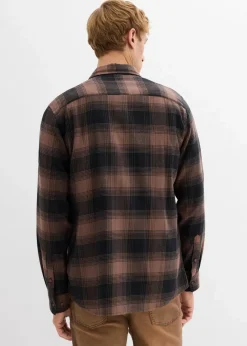 Clearance Flanellhemd aus reiner Baumwolle Herren Hemden|Große Größen