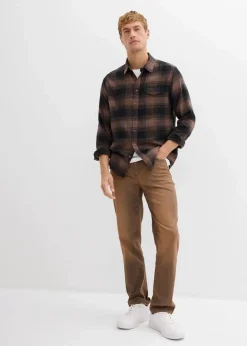 Clearance Flanellhemd aus reiner Baumwolle Herren Hemden|Große Größen
