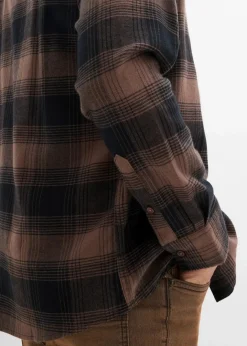 Clearance Flanellhemd aus reiner Baumwolle Herren Hemden|Große Größen
