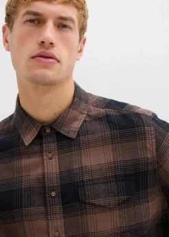 Clearance Flanellhemd aus reiner Baumwolle Herren Hemden|Große Größen