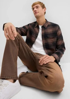 Clearance Flanellhemd aus reiner Baumwolle Herren Hemden|Große Größen