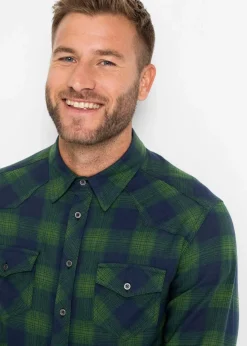 Herren bonprix Hemden|Große Größen|Flanellhemd aus reiner Baumwolle