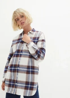 Hot Flanellhemd aus reiner Baumwolle Damen Blusen & Tuniken|Bekleidung·Jacken & Mäntel