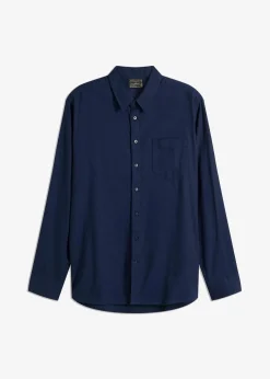Herren bonprix Große Größen|Hemden|Flanell-Langarmhemd aus reiner Baumwolle