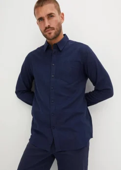 Herren bonprix Große Größen|Hemden|Flanell-Langarmhemd aus reiner Baumwolle