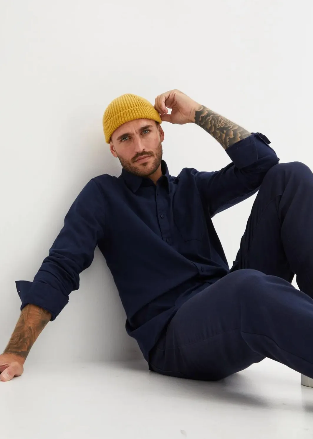 Herren bonprix Große Größen|Hemden|Flanell-Langarmhemd aus reiner Baumwolle