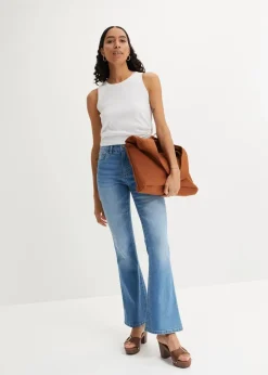 Damen bonprix Bekleidung·Shirts & Tops|Jeans|Flared Jeans High Waist