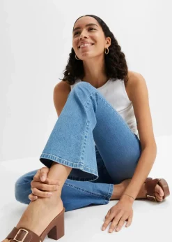Damen bonprix Bekleidung·Shirts & Tops|Jeans|Flared Jeans High Waist