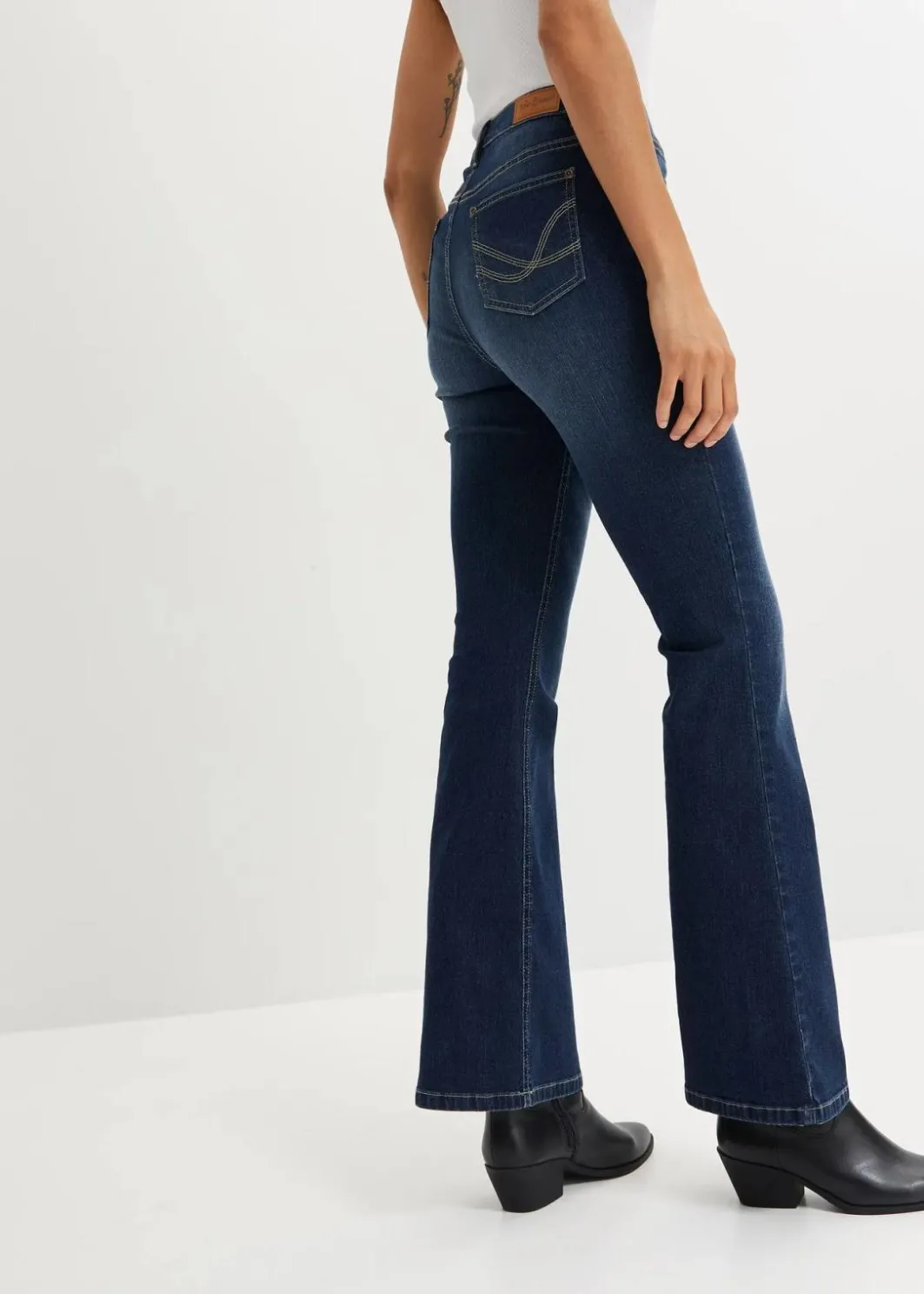 Damen bonprix Jeans|Bekleidung·Shirts & Tops|Flared Jeans High Waist