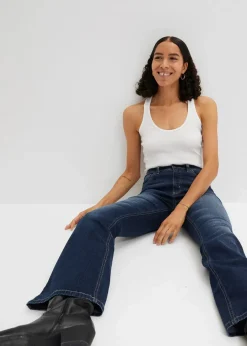 Damen bonprix Jeans|Bekleidung·Shirts & Tops|Flared Jeans High Waist
