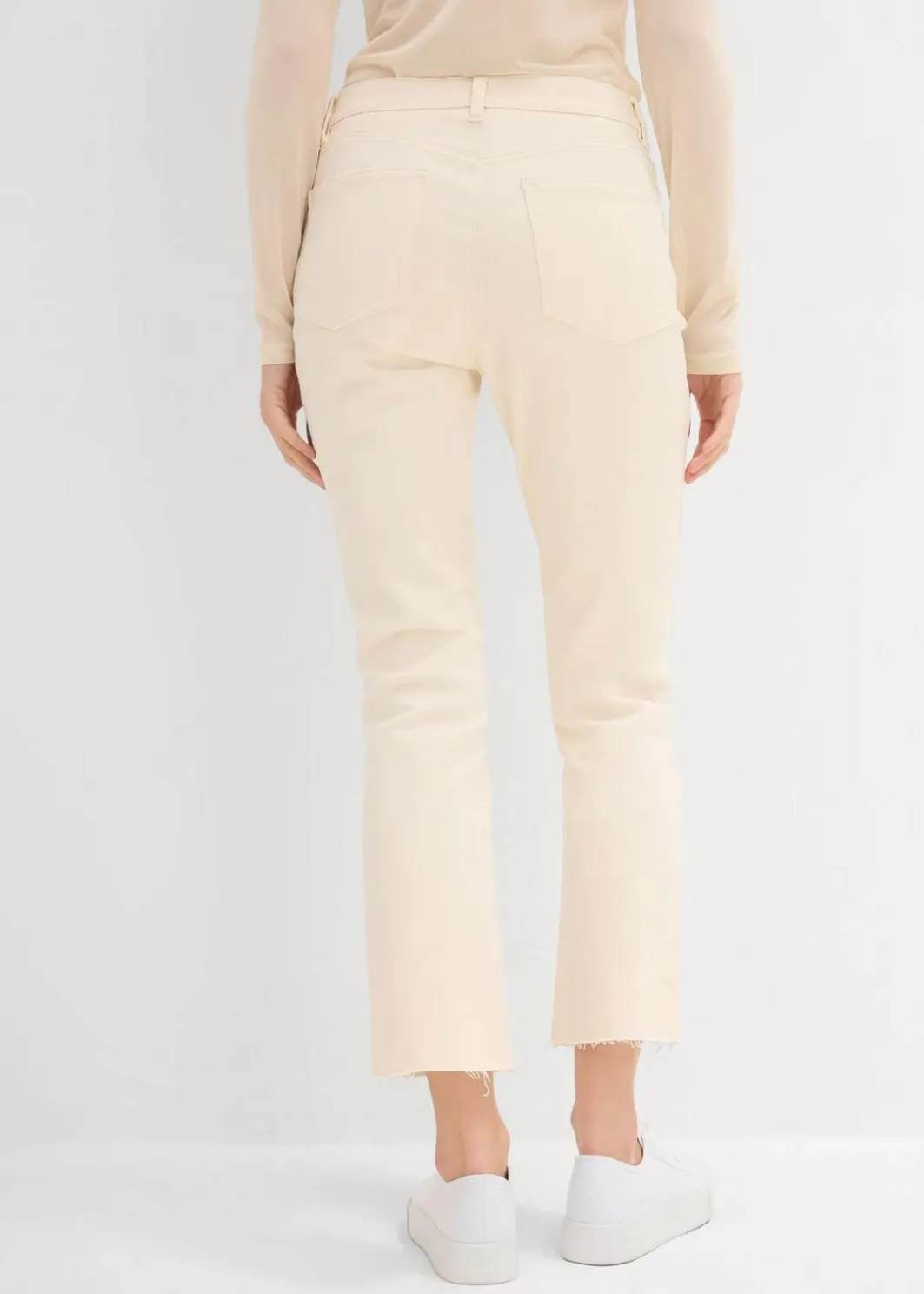 Damen bonprix Bekleidung·Shirts & Tops|Jeans|Flared Jeans High Waist, cropped