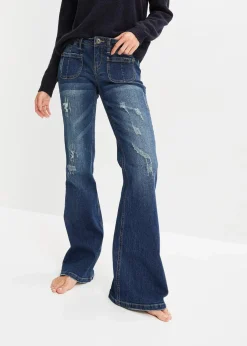 Clearance Flared Jeans Low Waist, Stretch Damen Bekleidung·Shirts & Tops|Jeans
