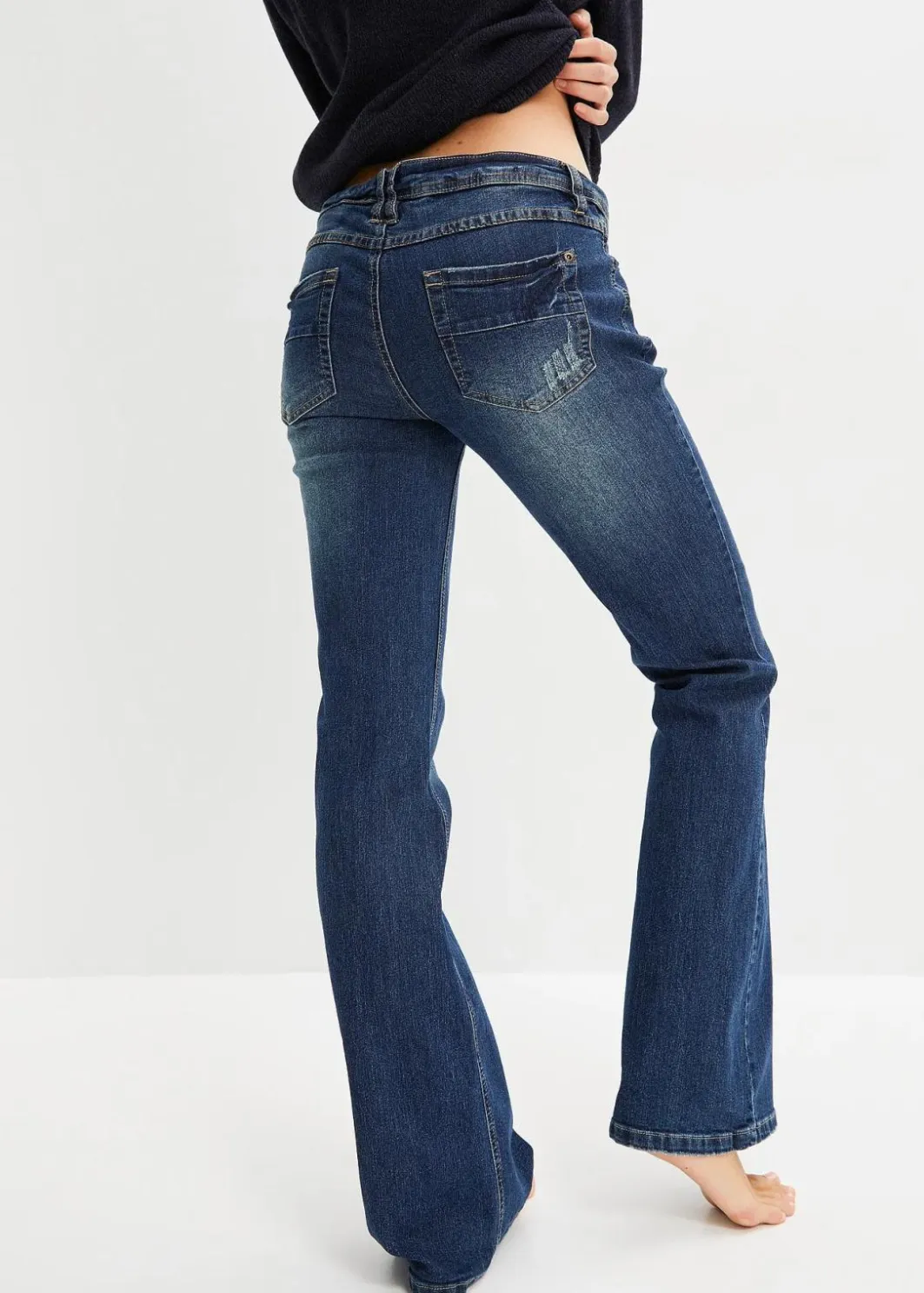 Clearance Flared Jeans Low Waist, Stretch Damen Bekleidung·Shirts & Tops|Jeans