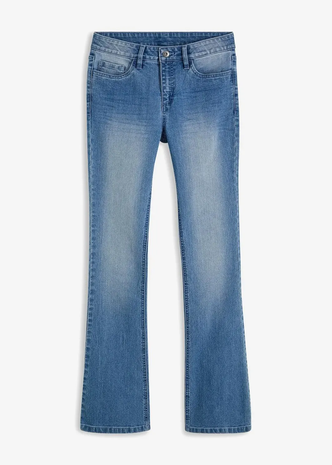 Best Flared Jeans Mid Waist, Stretch Damen Jeans|Kurzgrößen