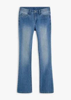 Damen bonprix Kurzgrößen|Bekleidung·Shirts & Tops|Flared Jeans Mid Waist, Stretch