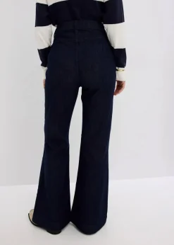 Damen bonprix Bekleidung·Shirts & Tops|Jeans|Flared-Jeans High Waist