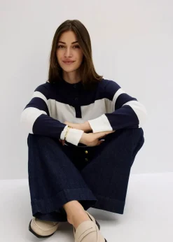 Damen bonprix Bekleidung·Shirts & Tops|Jeans|Flared-Jeans High Waist