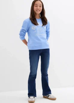 Flared-Jeans Low Waist Kinder Mädchen 9-16 Jahre·Jeans