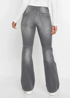 Damen bonprix Bekleidung·Shirts & Tops|Jeans|Flared-Jeans Mid Waist